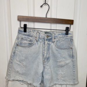 Wild Fable Light Blue Distressed Jean Shorts